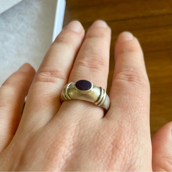 Sterling Silver Lapis Lazuli Ring - Picture 2 of 5